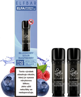 Cartridge Elf Bar ELFA Pods 2Pack Blueberry Sour Raspberry 20mg