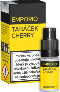 Liquid EMPORIO Tabáček - Cherry 10ml - 12mg