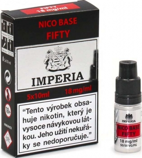 Nikotinová báze CZ IMPERIA 5x10ml PG50-VG50 18mg